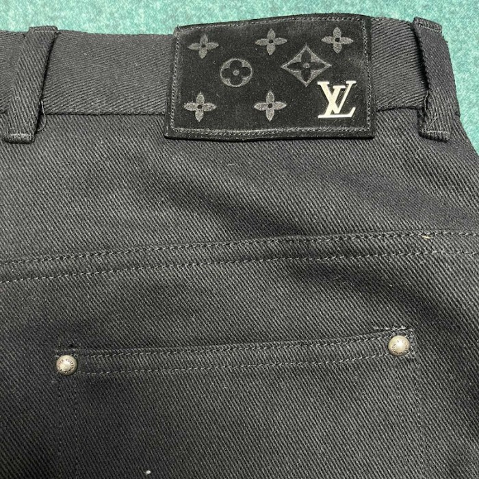 l**is V*t*n printed denim pants 1abj7o