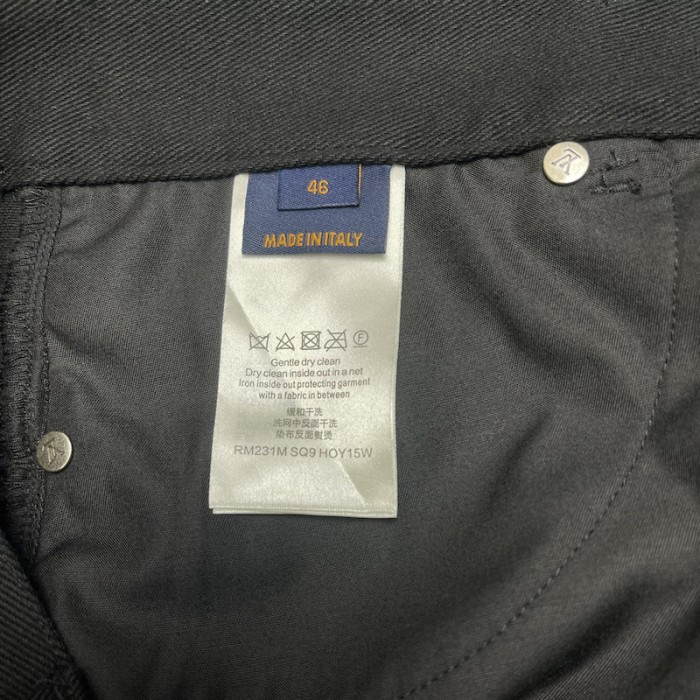 l**is V*t*n printed denim pants 1abj7o