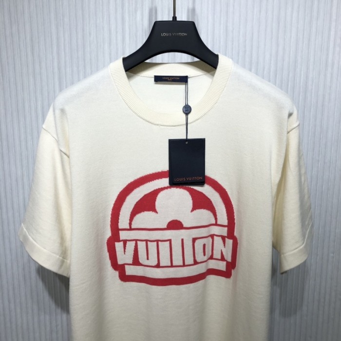 l**is V*t*n cotton short-sleeved crewneck 1abj8l