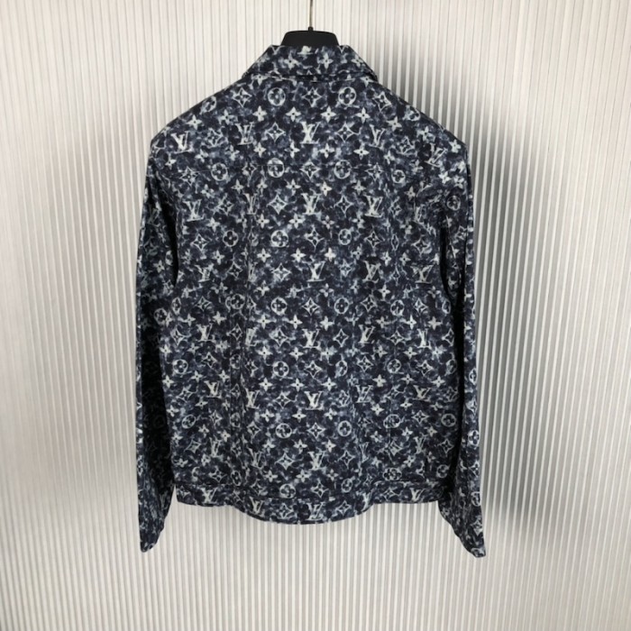 l**is V*t*n monogram denim workwear jacket 1abjan