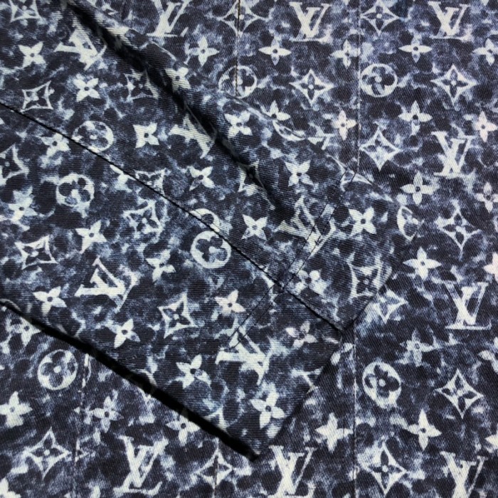 l**is V*t*n monogram denim workwear jacket 1abjan