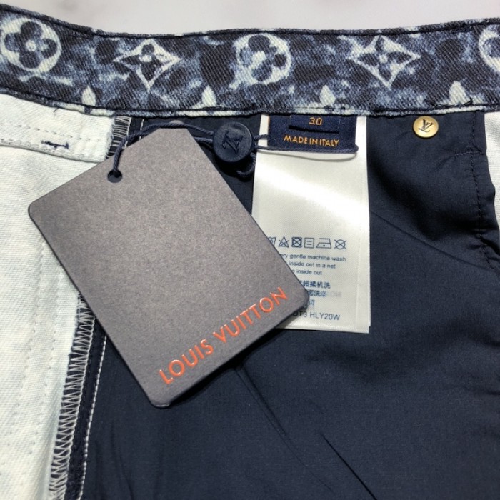 l**is V*t*n monogram denim pants 1abjml