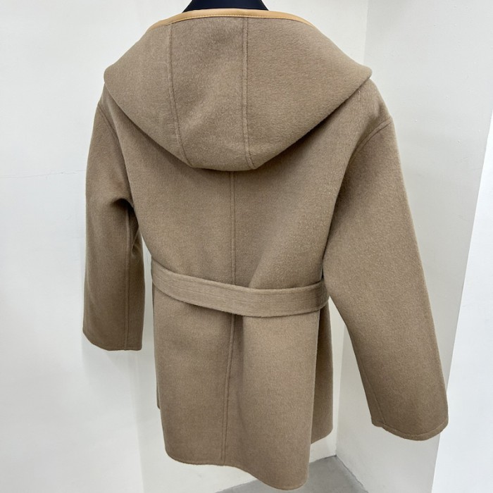 l**is V*t*n 3d monogram double-breasted wrap coat 1abt6v