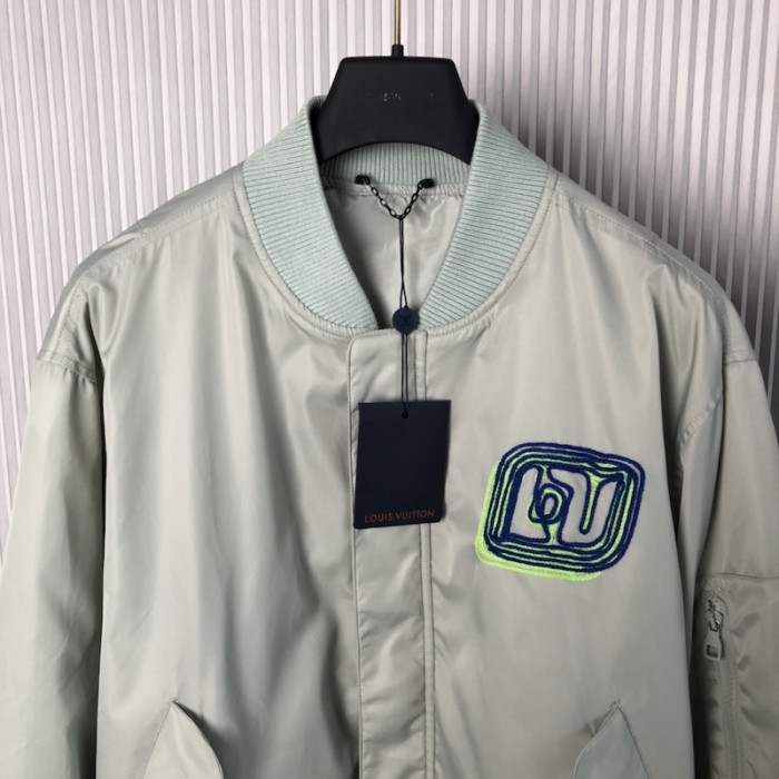l**is V*t*n embroidered lightweight bomber 1abxsz
