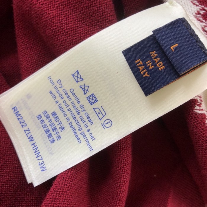 l**is V*t*n short-sleeved cotton intarsia crewneck 1abxx9