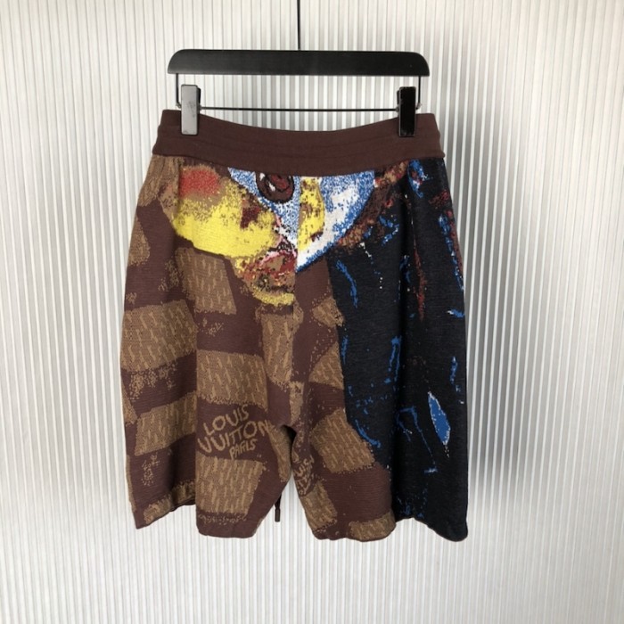 l**is V*t*n jacquard cotton shorts 1abxxr