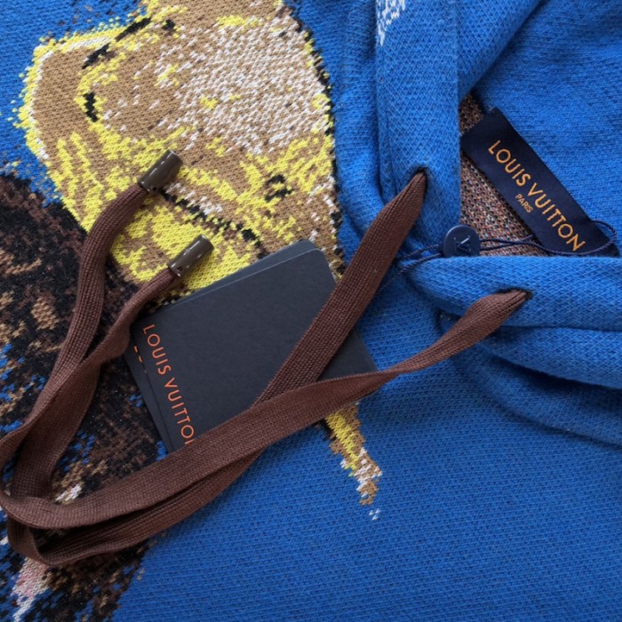 l**is V*t*n jacquard cotton hoodie 1abxxz