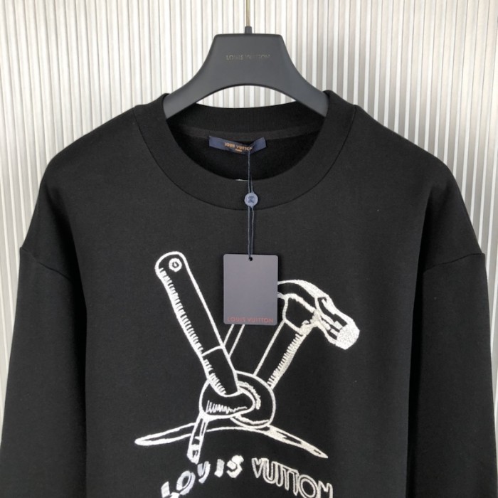 l**is V*t*n embroidered cotton sweatshirt 1aby3l