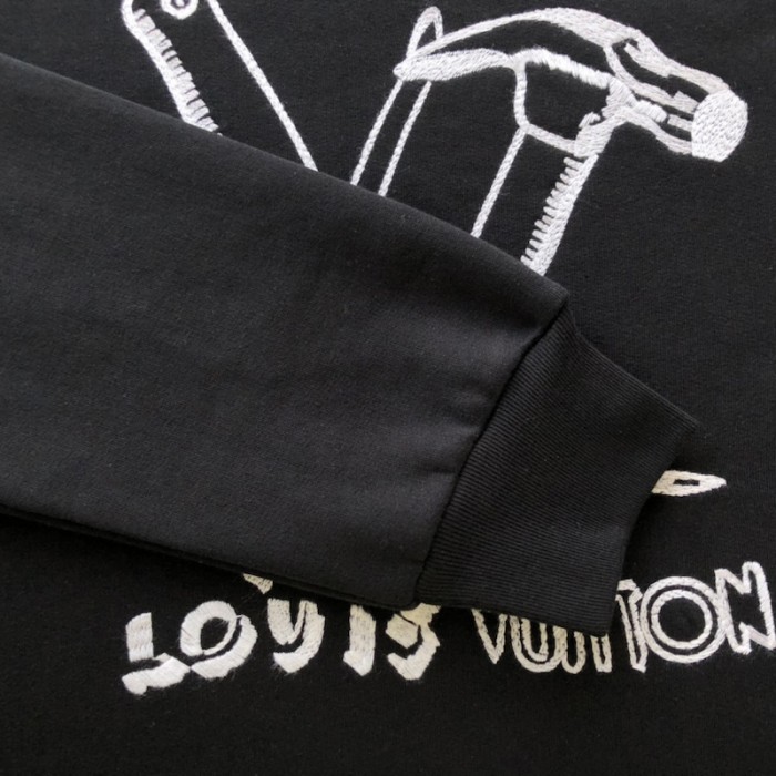 l**is V*t*n embroidered cotton sweatshirt 1aby3l