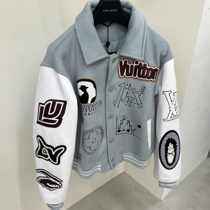 l**is V*t*n varsity leather blouson 1aby66