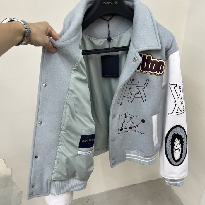 l**is V*t*n varsity leather blouson 1aby66