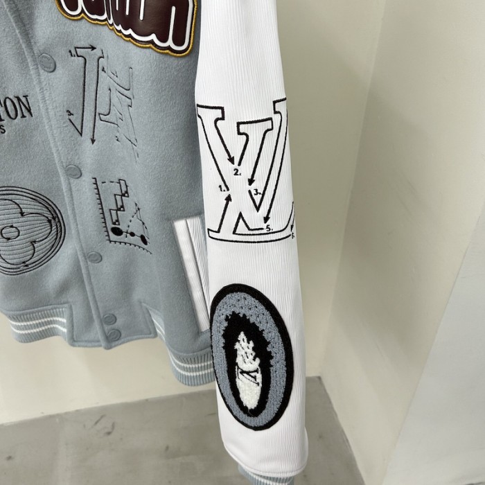 l**is V*t*n varsity leather blouson 1aby66