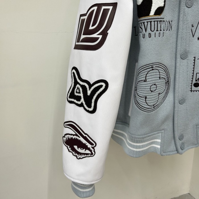 l**is V*t*n varsity leather blouson 1aby66