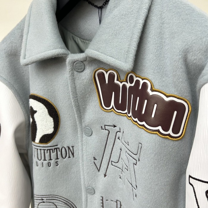 l**is V*t*n varsity leather blouson 1aby66