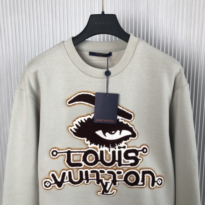 l**is V*t*n embroidered cotton sweatshirt 1abyju