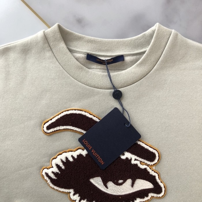 l**is V*t*n embroidered cotton sweatshirt 1abyju