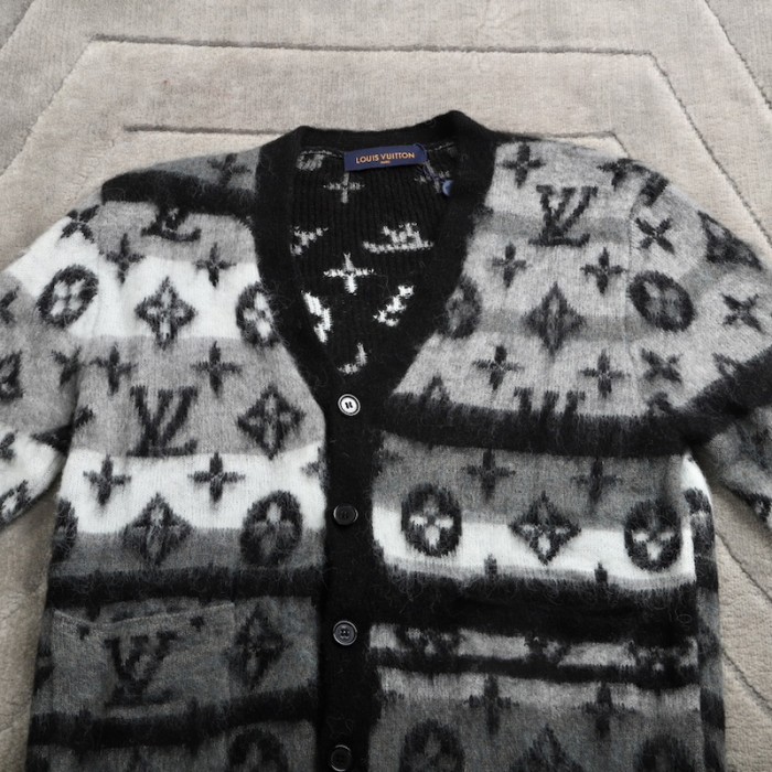 l**is V*t*n monogram mohair cardigan 1af342