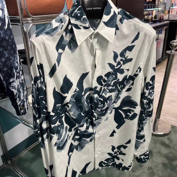 l**is V*t*n long-sleeved printed cotton shirt 1afavz