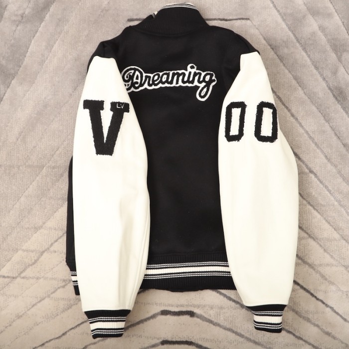 l**is V*t*n baseball jacket with patches 1a5cyi