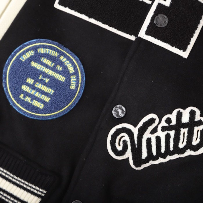 l**is V*t*n baseball jacket with patches 1a5cyi