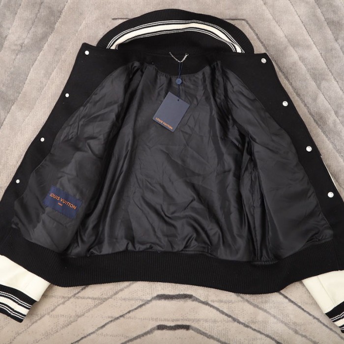 l**is V*t*n baseball jacket with patches 1a5cyi