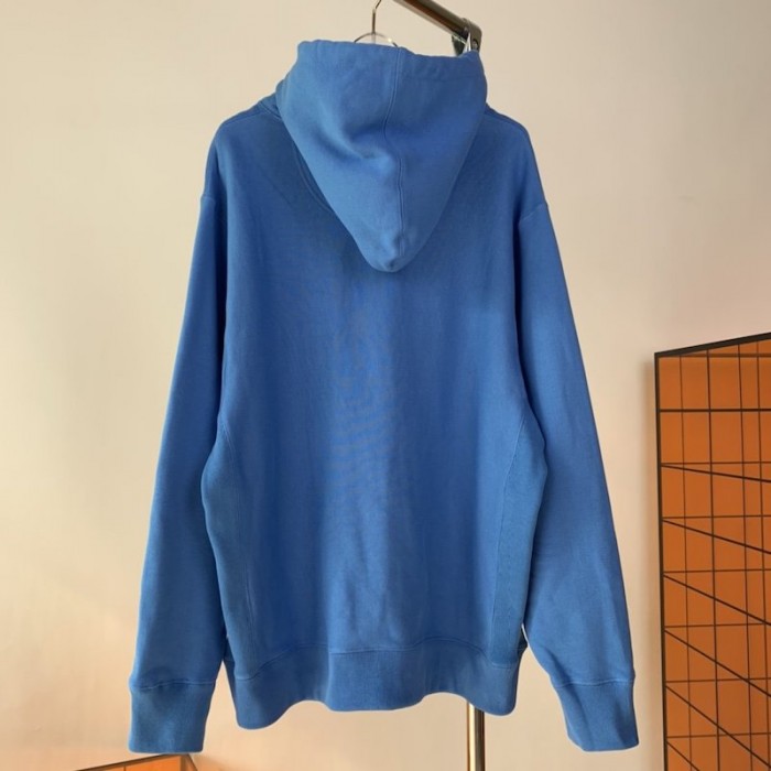 G*u*i band print hooded sweatshirt blue