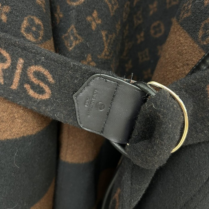 l**is V*t*n hooded cape coat with belt