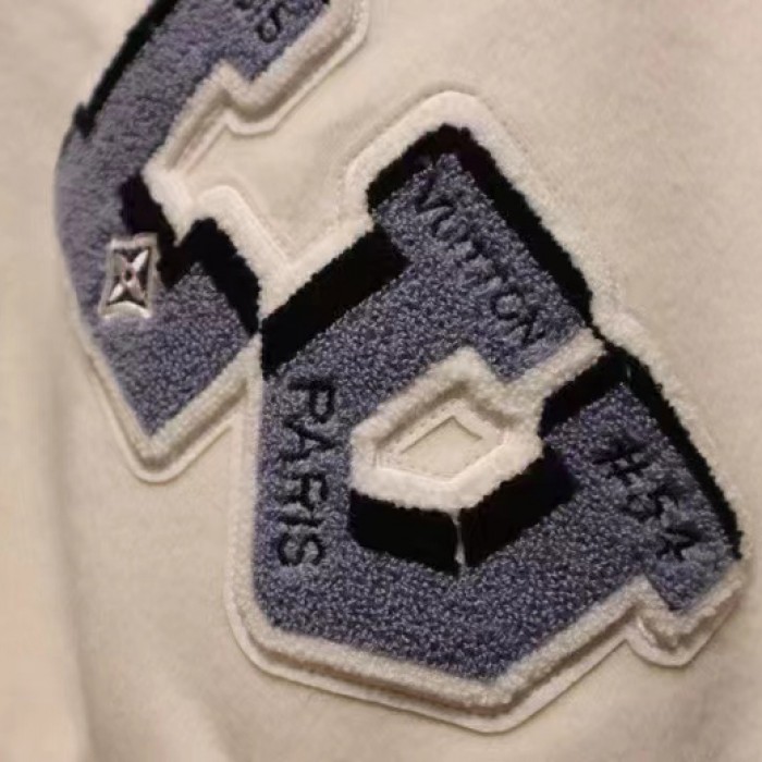 l**is V*t*n multi-patches mixed leather varsity blouson 1aagkf