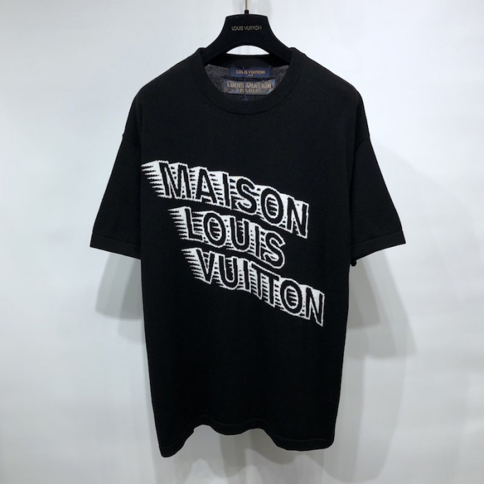 l**is V*t*n maison lv crewneck t shirt black 1a99zm
