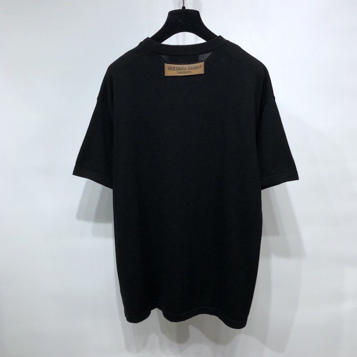 l**is V*t*n maison lv crewneck t shirt black 1a99zm