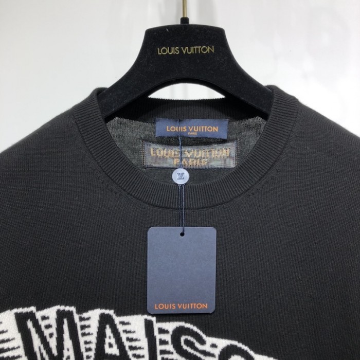 l**is V*t*n maison lv crewneck t shirt black 1a99zm