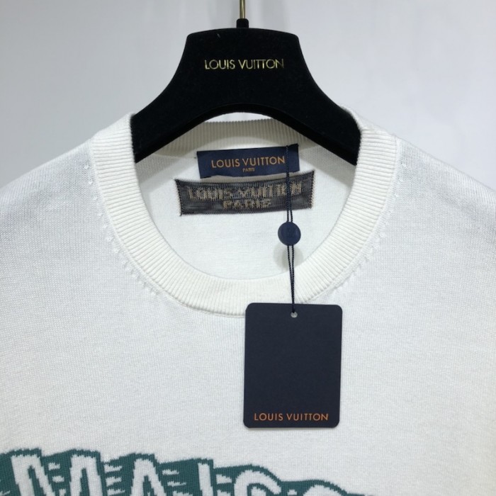 l**is V*t*n maison lv crewneck t shirt white 1a99zt