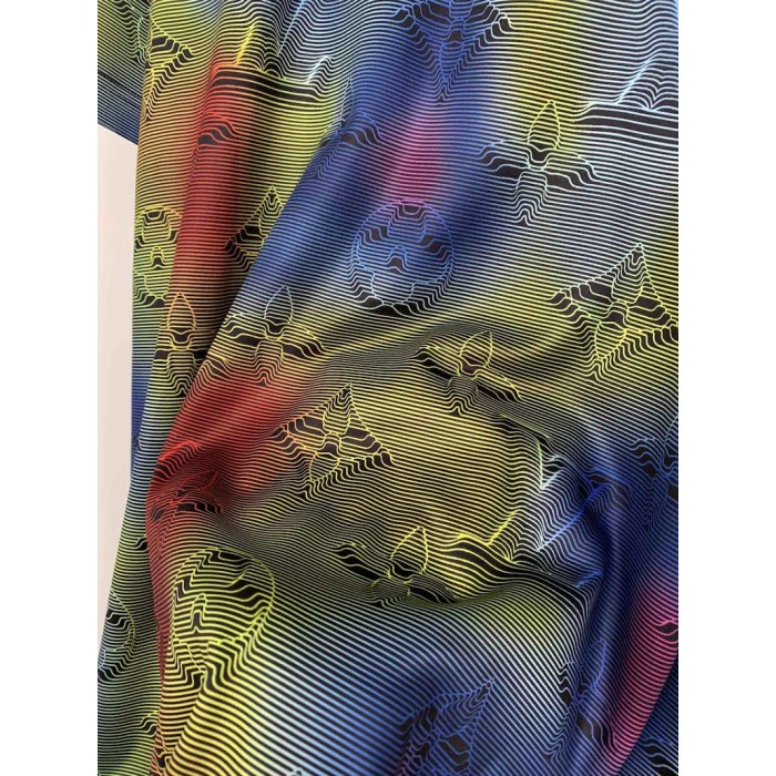 LV Monogram 3D Effect Print Packable T-Shirt Ocean