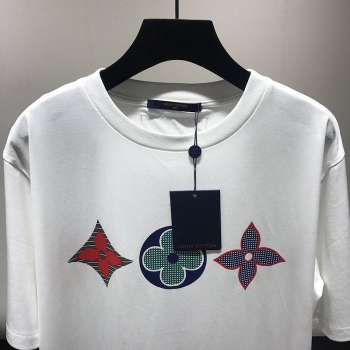 LV Multicolor Monogram Printed T Shirt