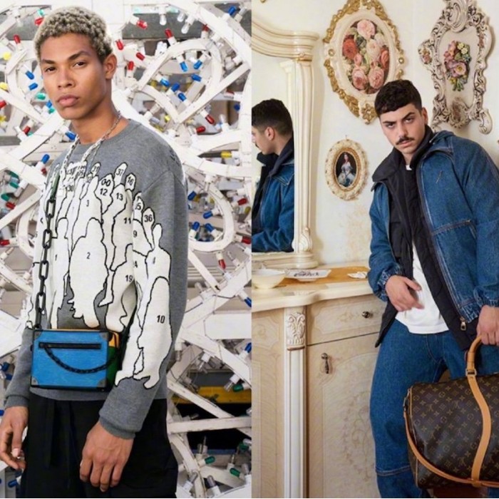 LV studio jacquard wool crewneck 1A5V4X