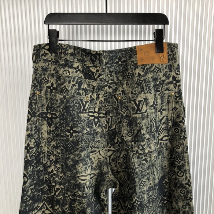 l**is V*t*n monogram tailored denim pants 1aatfk