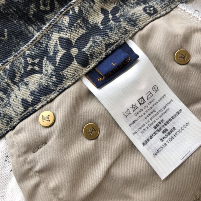 l**is V*t*n monogram tailored denim pants 1aatfk