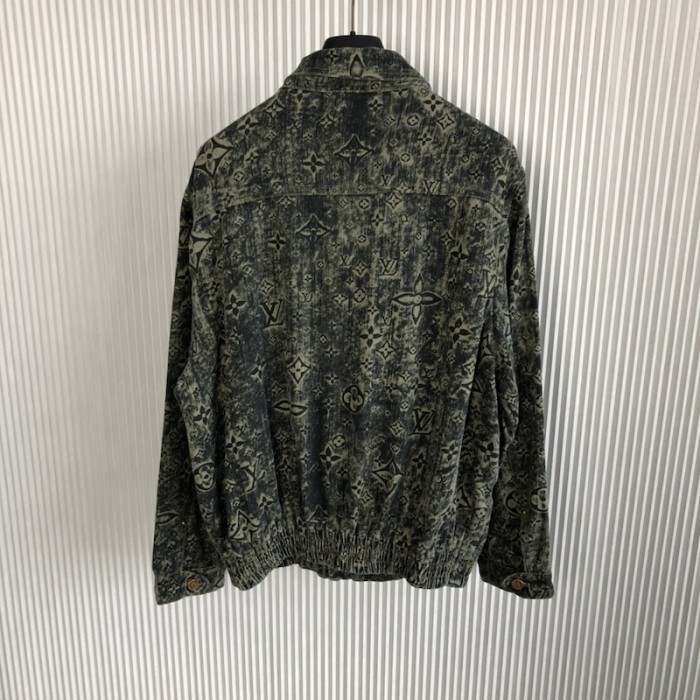 l**is V*t*n monogram tailored denim jacket 1aatfx