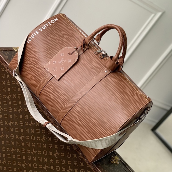 l**is V*t*n epi leather keepall bandouliere 50 brown