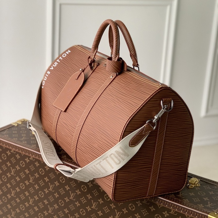 l**is V*t*n epi leather keepall bandouliere 50 brown
