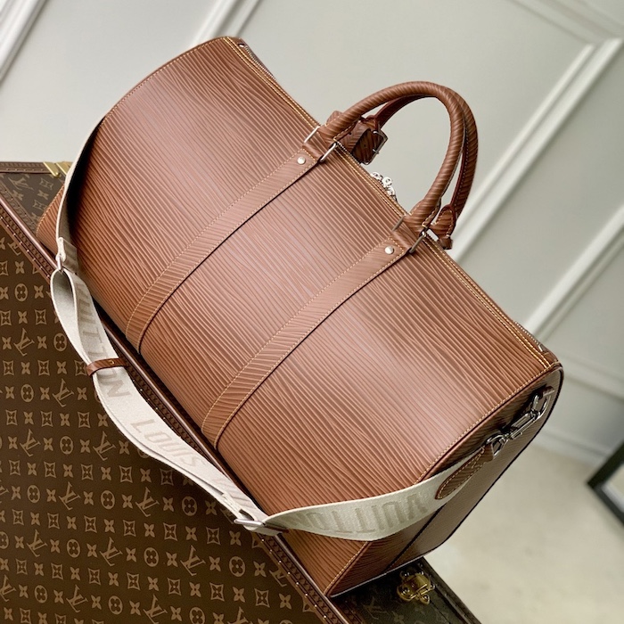 l**is V*t*n epi leather keepall bandouliere 50 brown