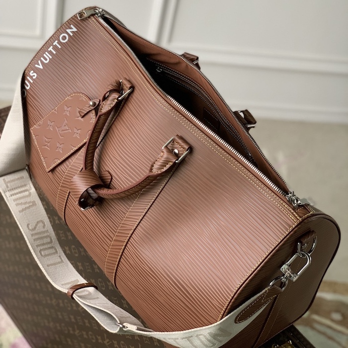 l**is V*t*n epi leather keepall bandouliere 50 brown