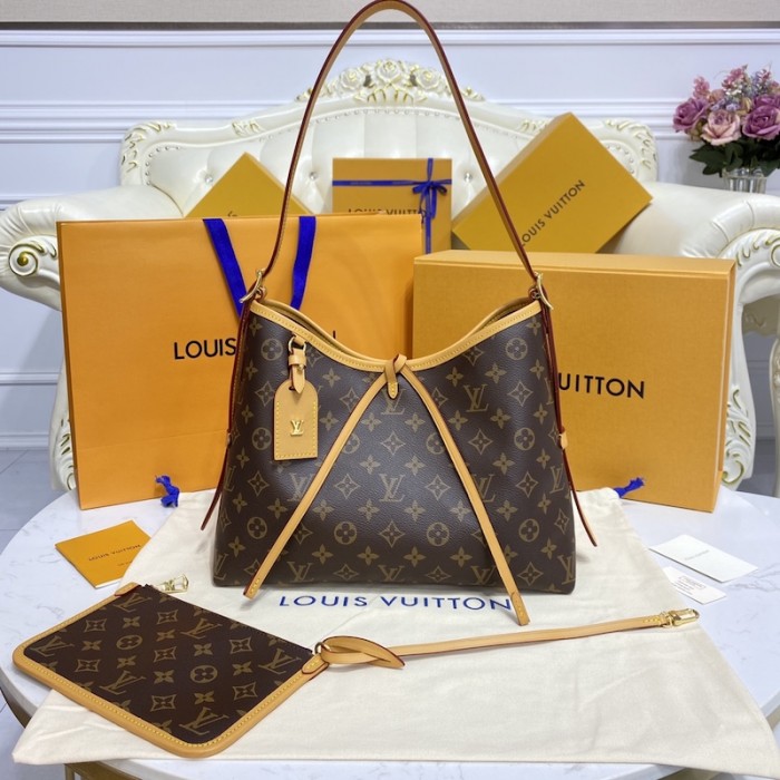 l**is V*t*n monogram canvas carryall pm handbag m46203