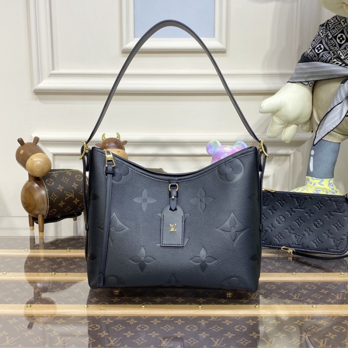 l**is V*t*n monogram empreinte carryall pm bag black lv m46288