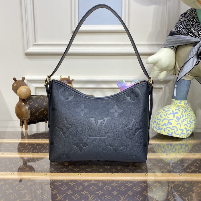 l**is V*t*n monogram empreinte carryall pm bag black lv m46288