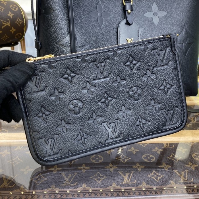 l**is V*t*n monogram empreinte carryall pm bag black lv m46288