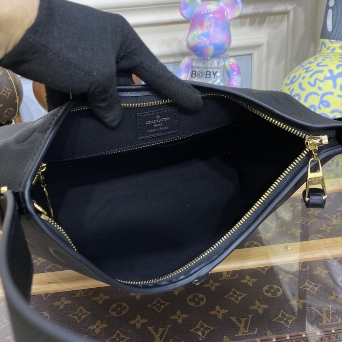 l**is V*t*n monogram empreinte carryall pm bag black lv m46288