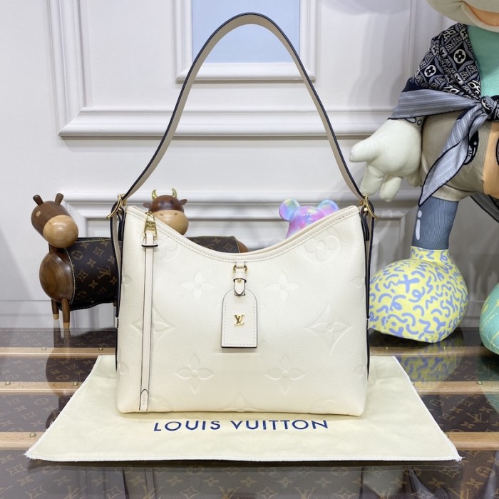 l**is V*t*n monogram empreinte carryall pm bag cream lv m46293