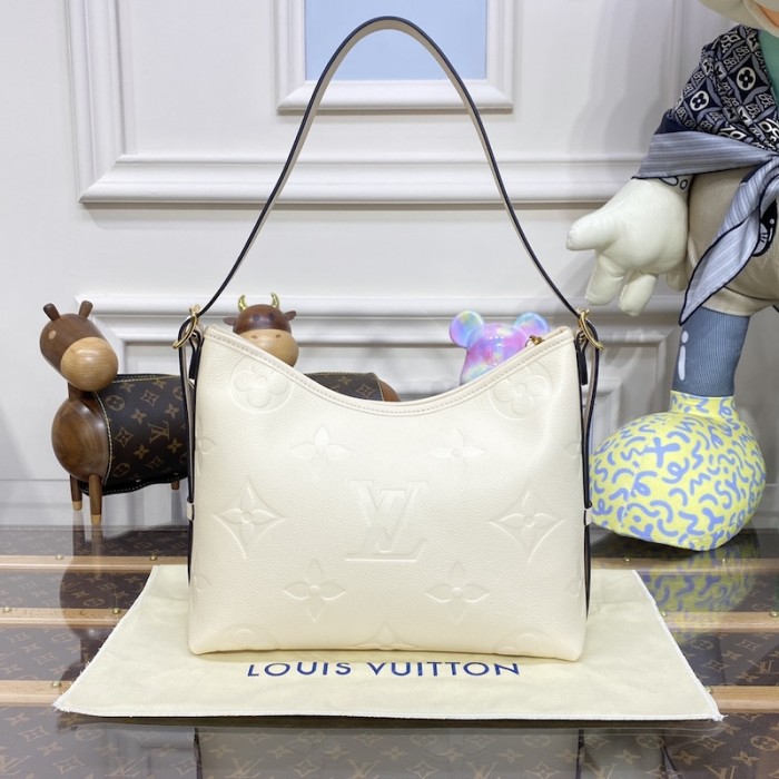 l**is V*t*n monogram empreinte carryall pm bag cream lv m46293
