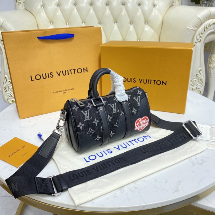 l**is V*t*n monogram denim keepall xs bag m81010